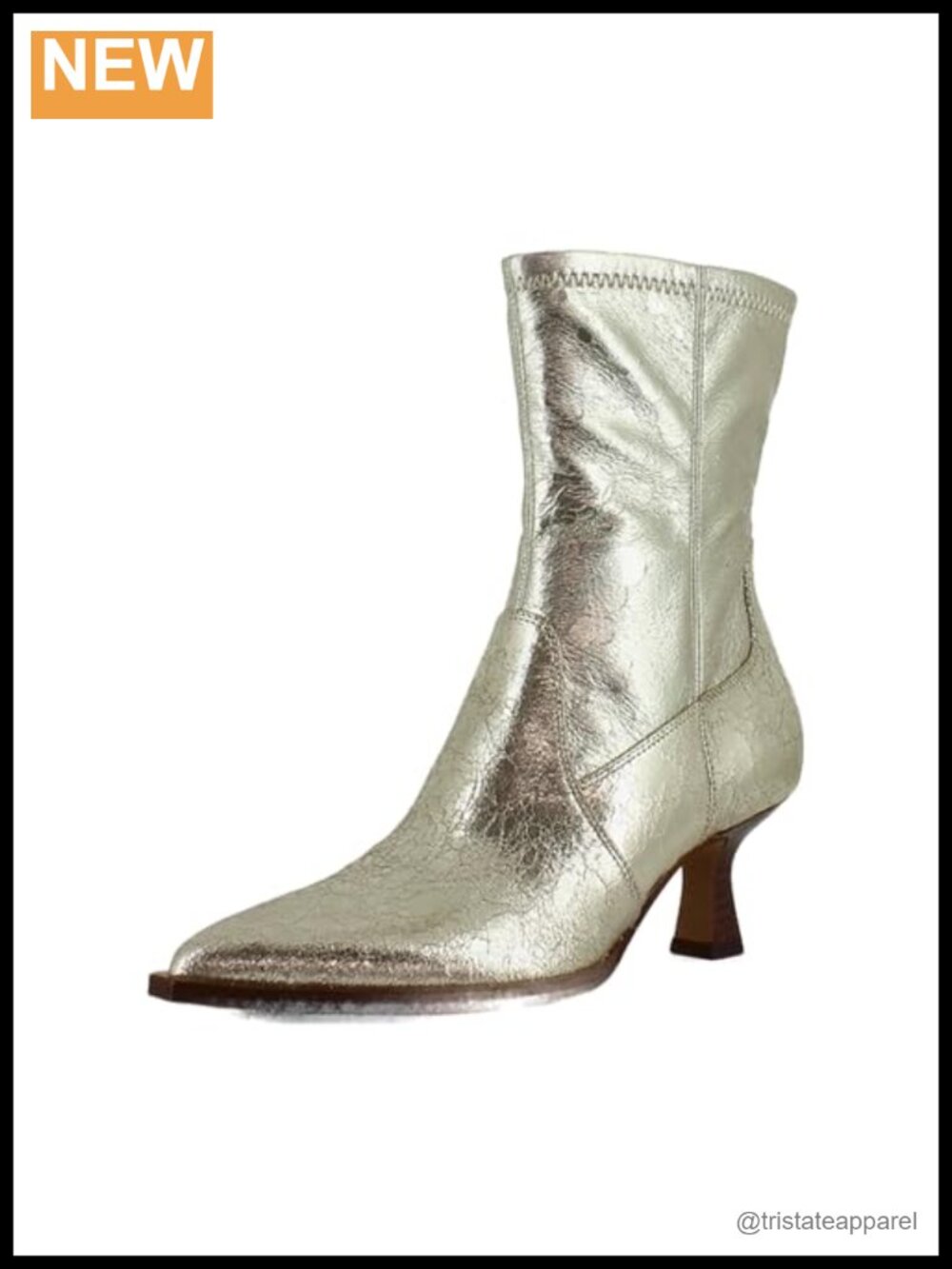Knee-High Boots with Sculptural Skinny Heel, Pointed Toe, Leather Upper,